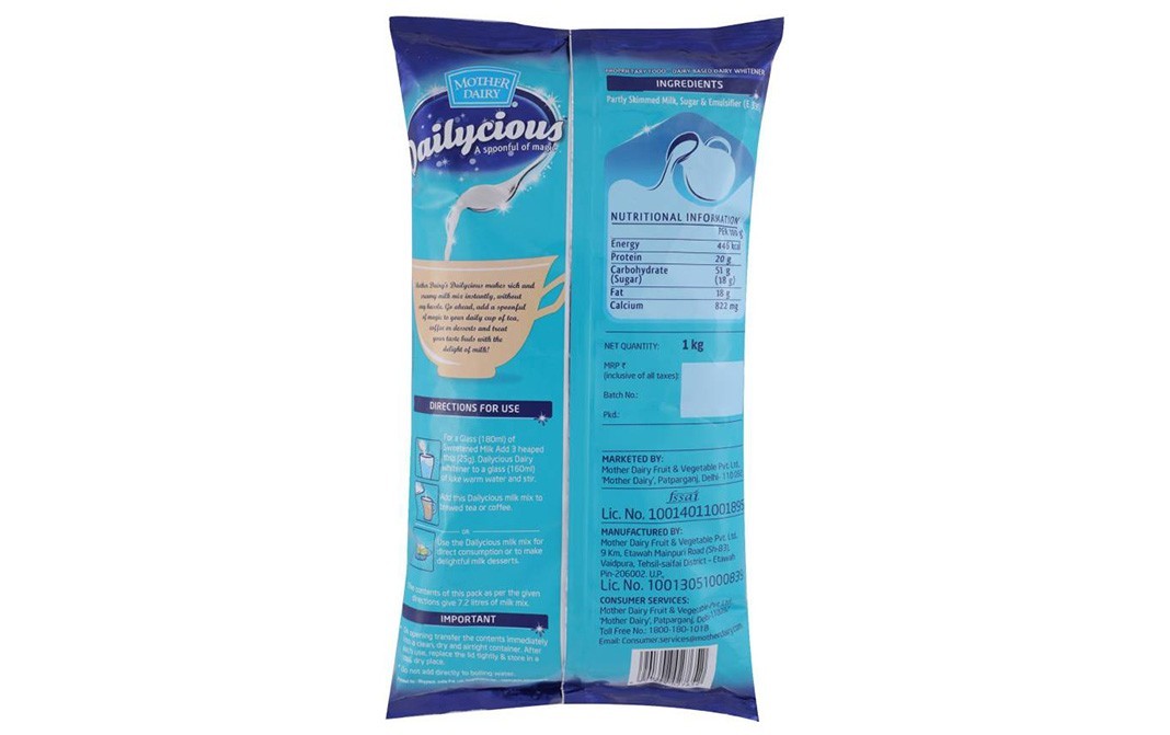 Mother Dairy Dailycious Dairy Whitener   Pack  1 kilogram
